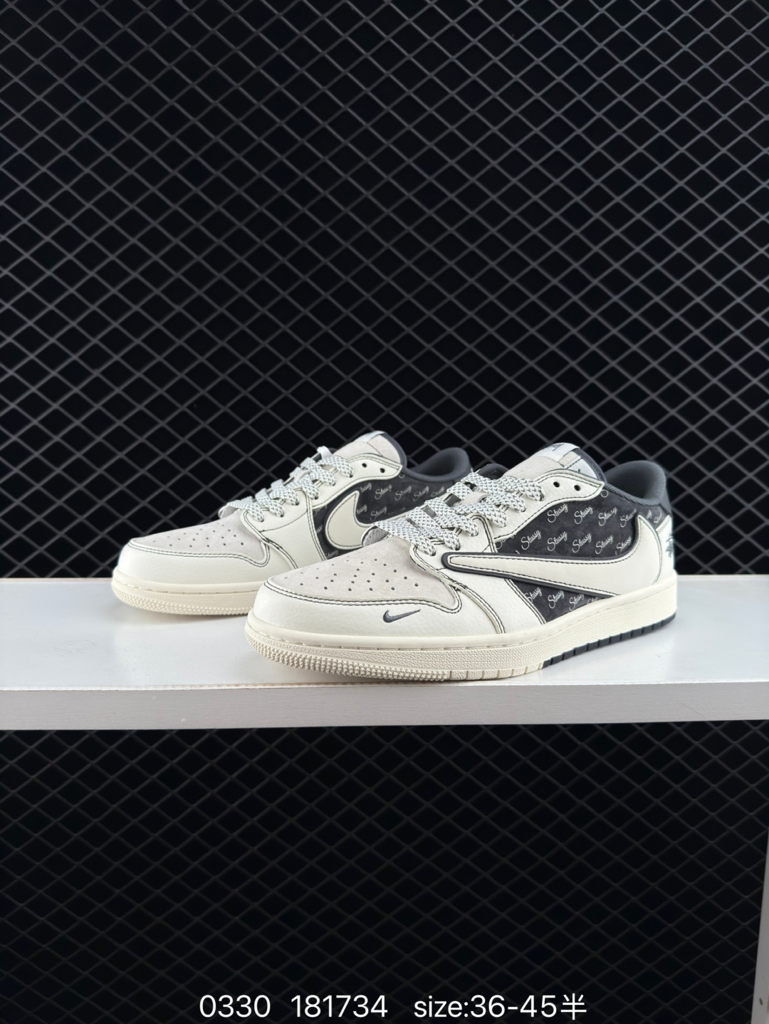 fragment design x Travis Scott x Nike Air Jordan 1 Low OG SP”Black/Green Toe“